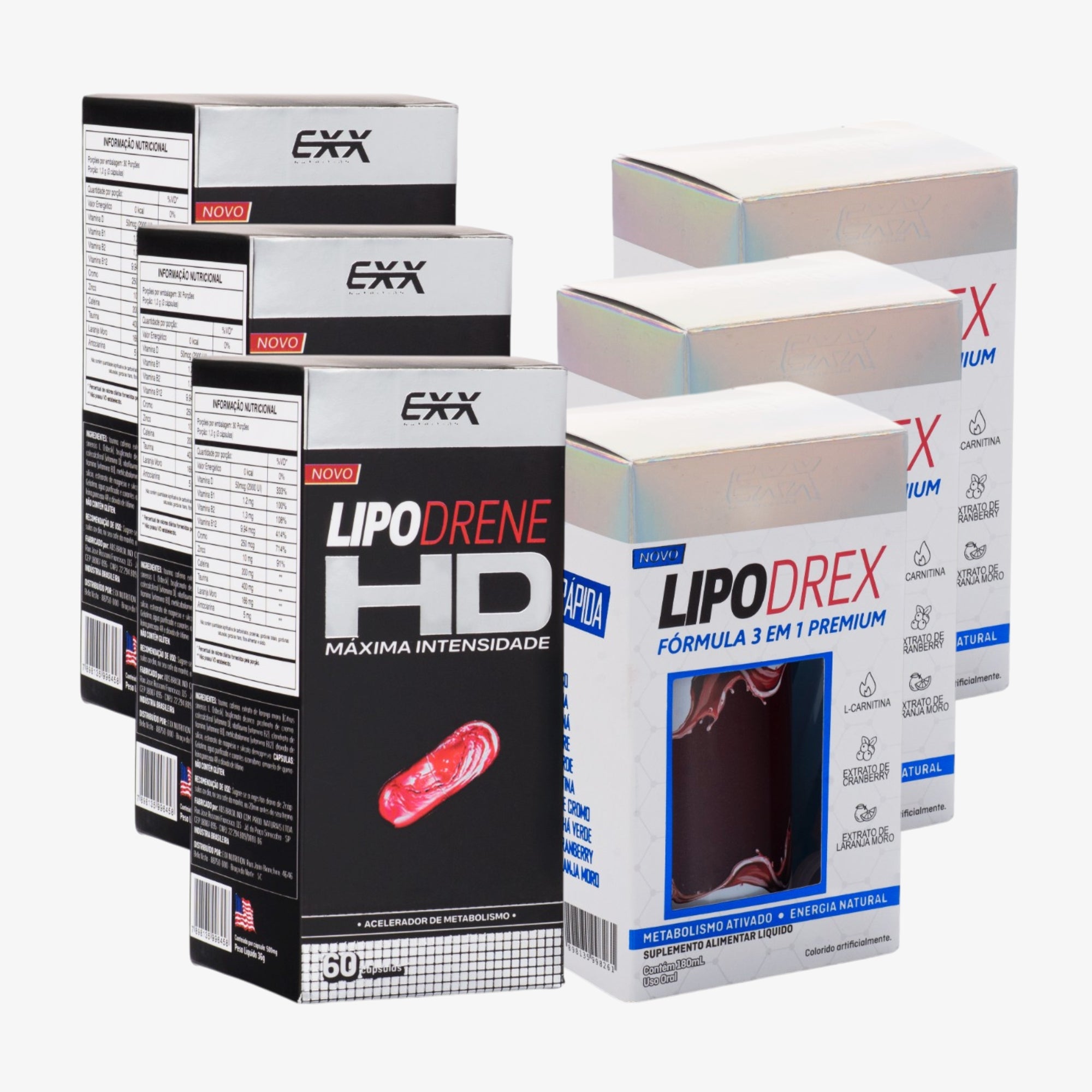 Kit 3 Lipodrene + 3 Lipodrex