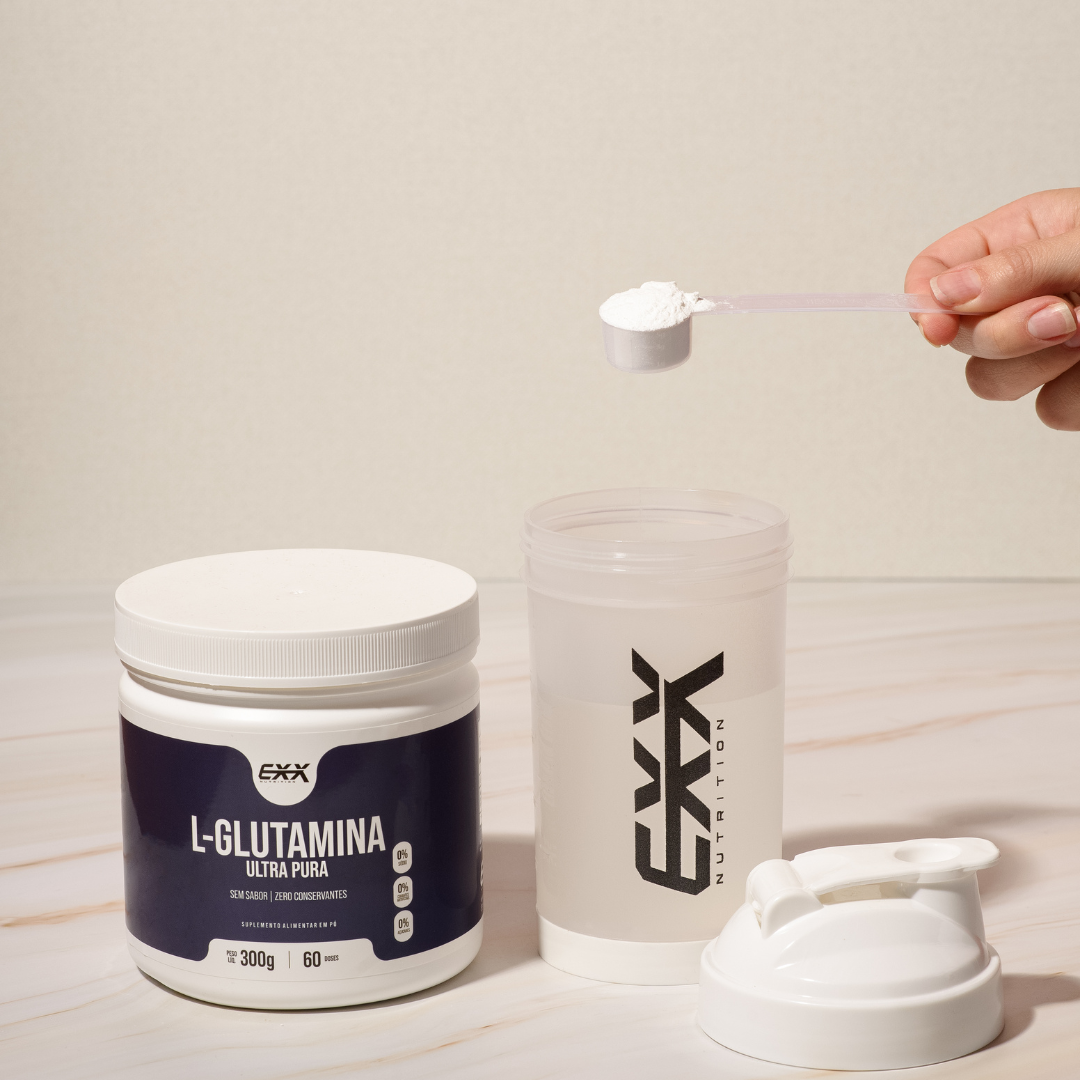 Glutamina 100% Ultra Pura L-glutamine Sem Sabor - Exx Nutrition