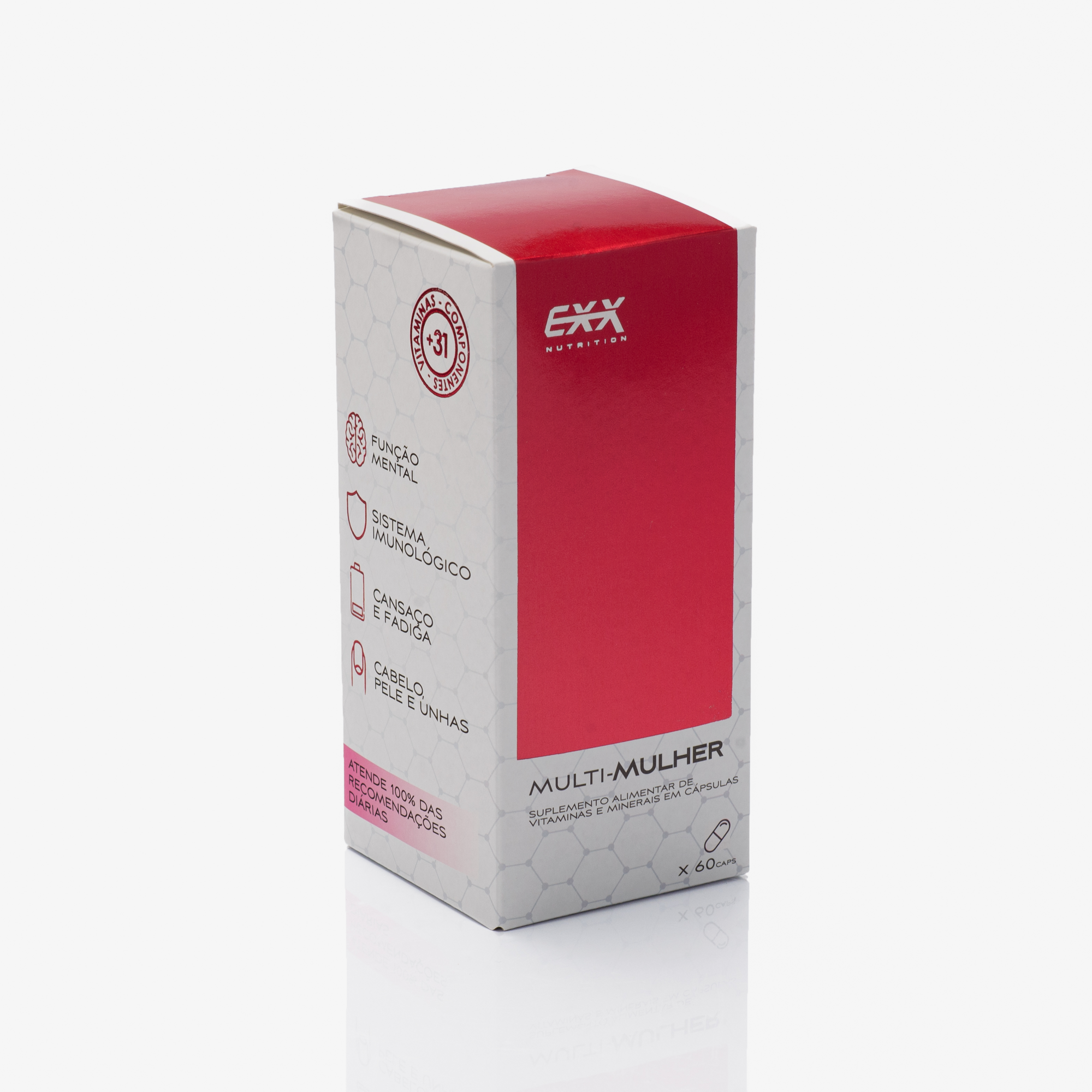 Multivitamínico Feminino 60 caps -  Exx Nutrition
