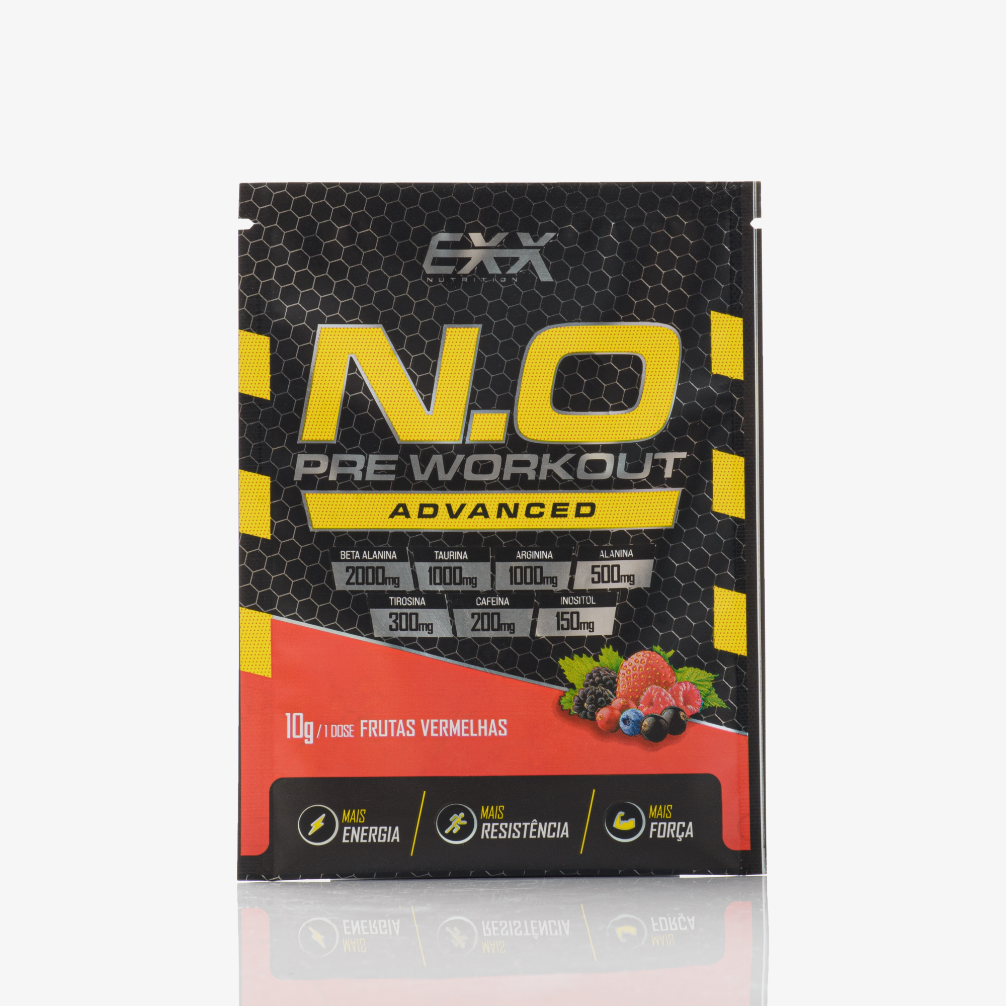 Dose única - N.O Pré Workout (Frutas Vermelhas) -  Exx Nutrition