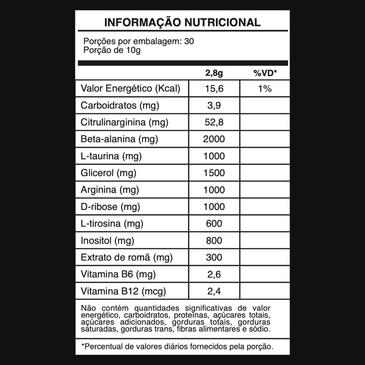Pré-Treino N.O Pré Workout Night / Sem Cafeína -  Exx Nutrition